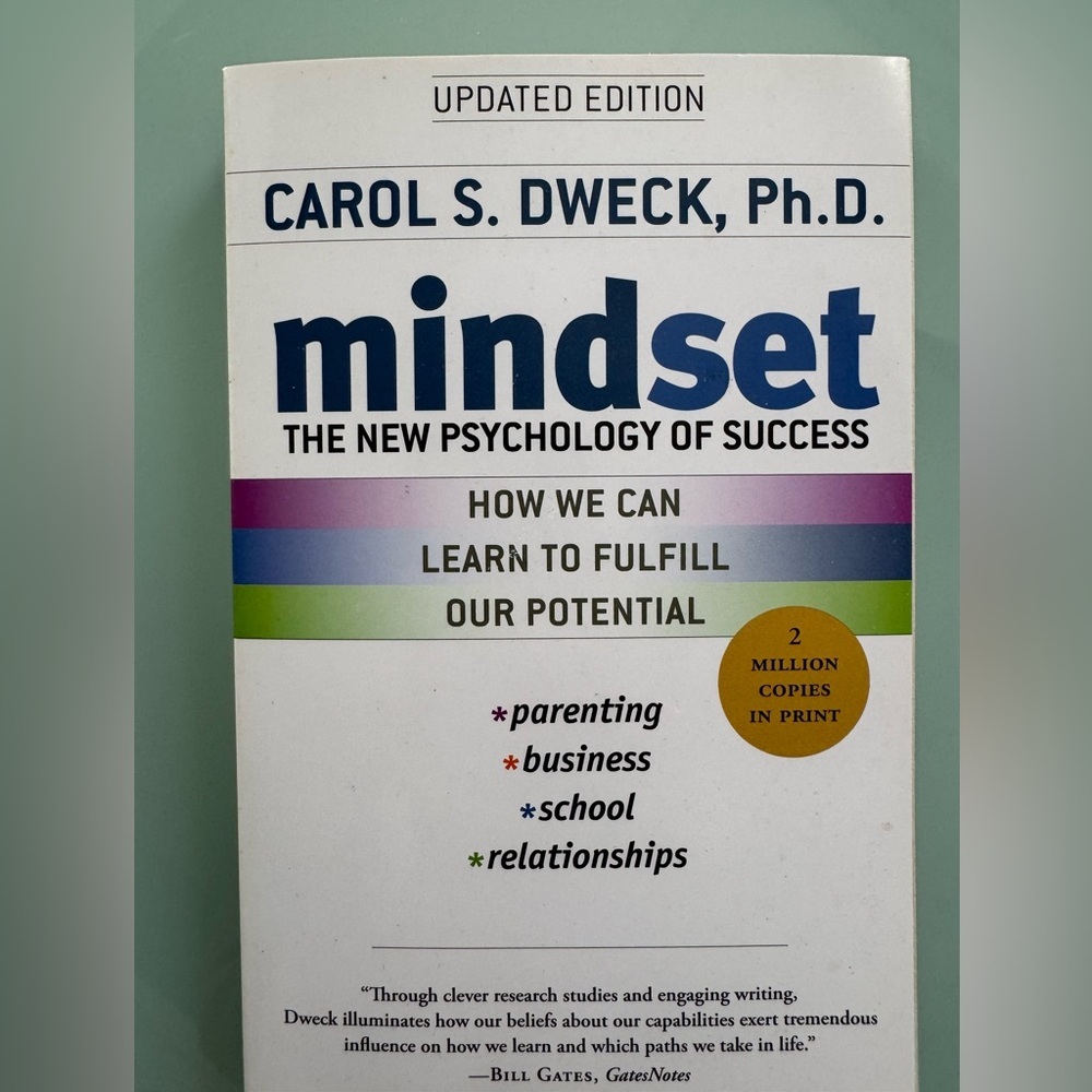 Mindset by Carol S. Dweck Book Paperback.